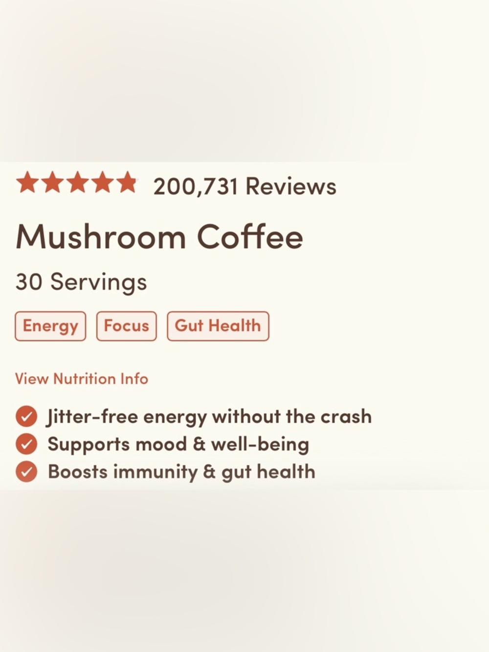 Ryze Mushroom Coffee Bright & Smooth - Brown Blend - Picture 2 of 3